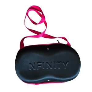 Nfinity Cheer Bow Case Black Hot Pink Hardshell Zippered Travel Carrier Bag